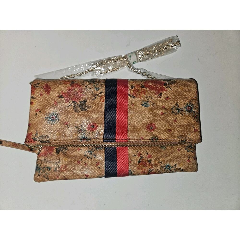 New! Lot Of 2! Moda Luxe Ela Fold-Over Crossbody Clutch Handbag - Picture 4 of 13
